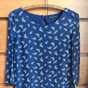 Sezane x Madewell Silk Feathers Dress with Pockets - like new without tags